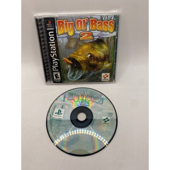 PS1 Big Ol' Bass 2 Sony PlayStation 1 PS1 2000 Complete W Manual Tested - Picture 1 of 2